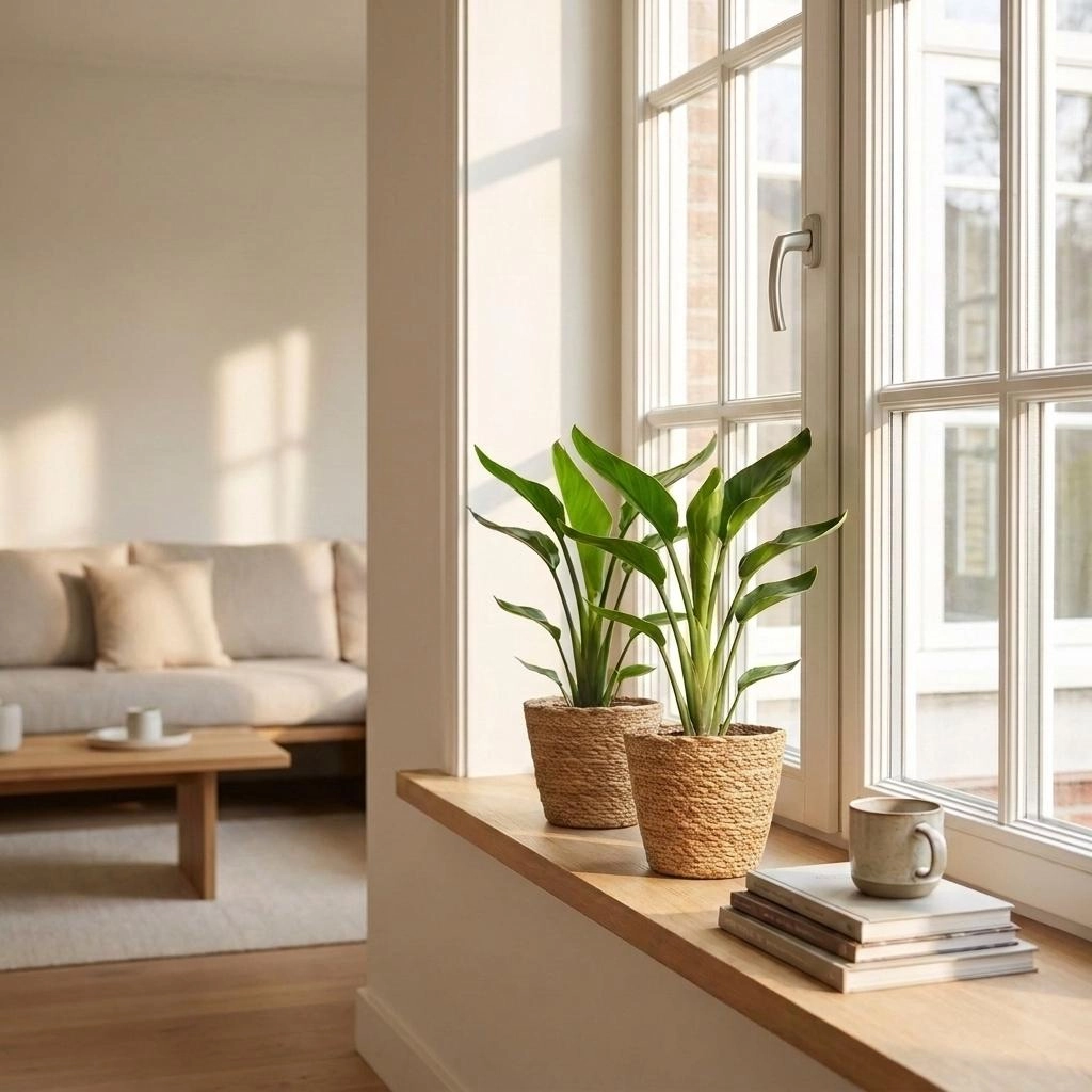 Paradiesvogelblume: dekorative Zimmerpflanze mit 4 Pflanzen im Set