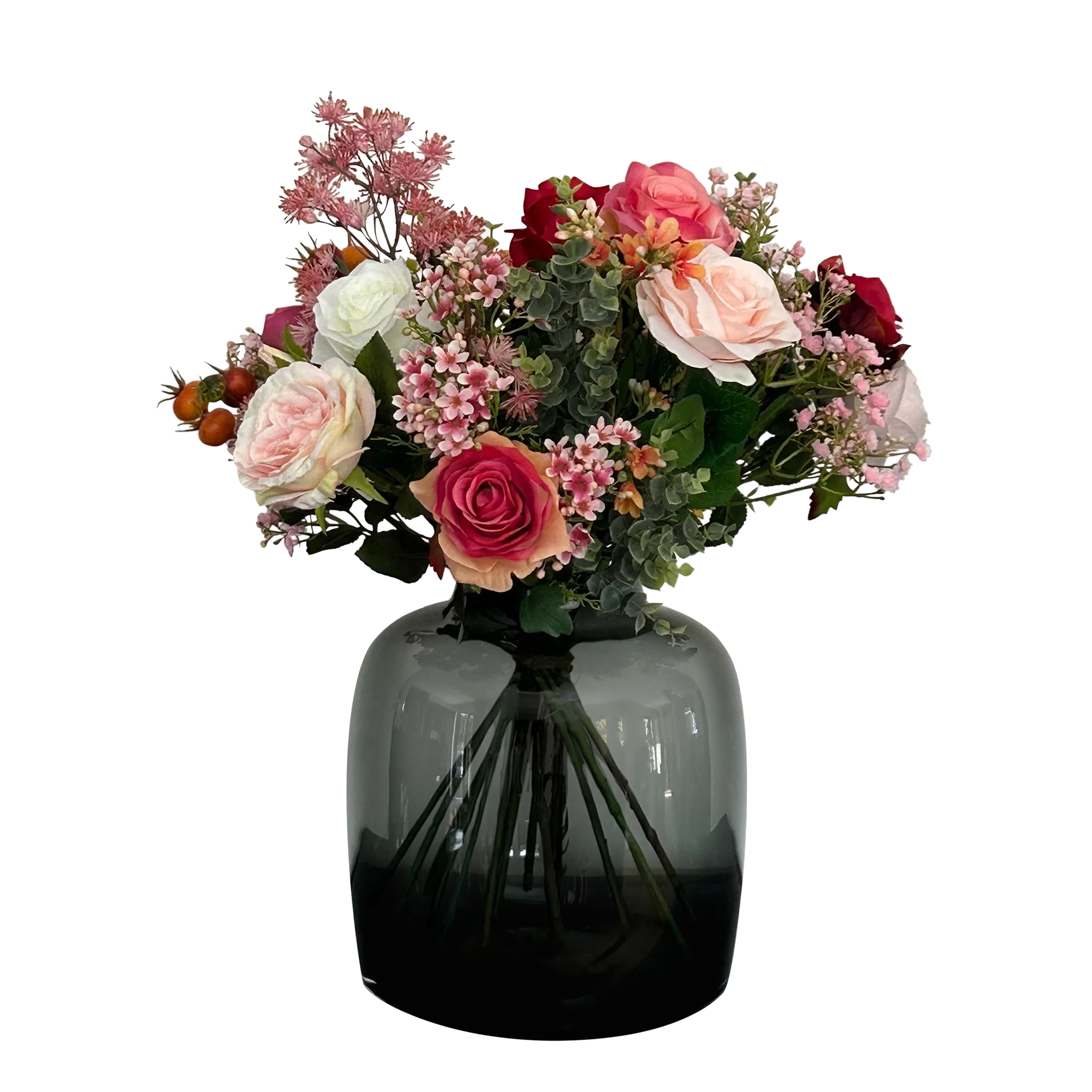 Flame Roses Kunstblumenstrauß