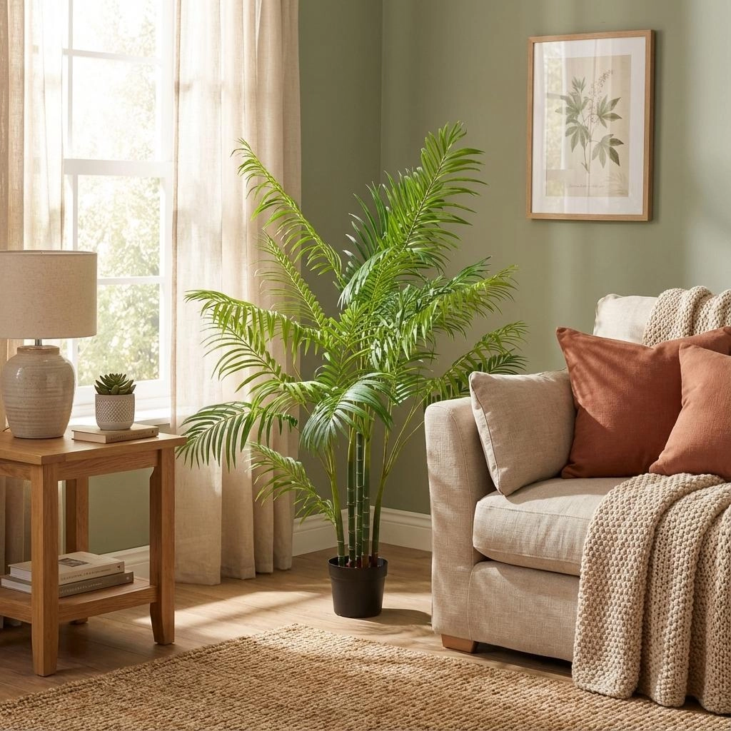 Künstliche Areca Palme frontal