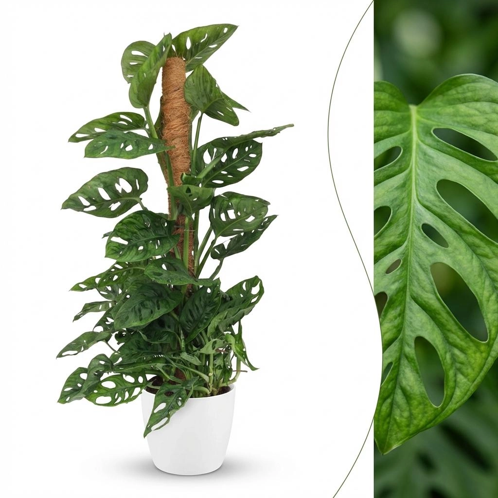 Detailansicht einer Monstera Adansonii