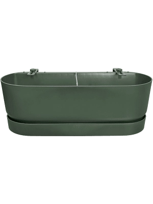 Moderner Blumentopf in Grün