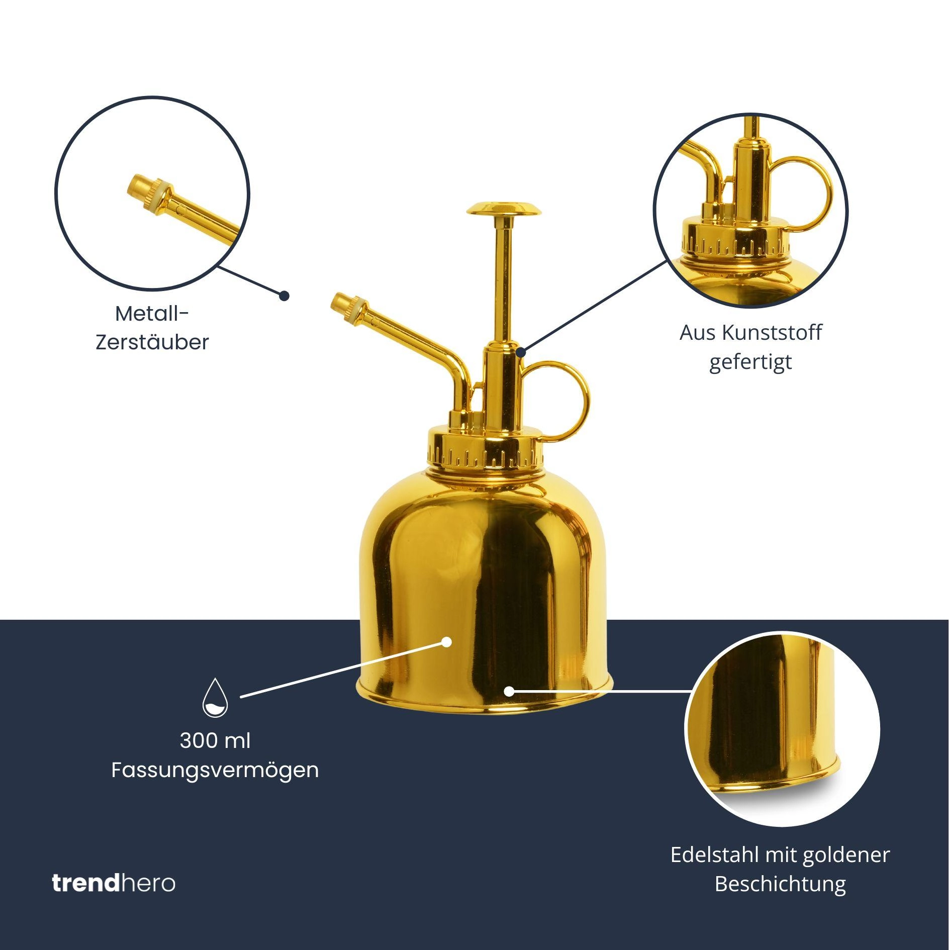 Pflanzensprühflasche in Anwendung