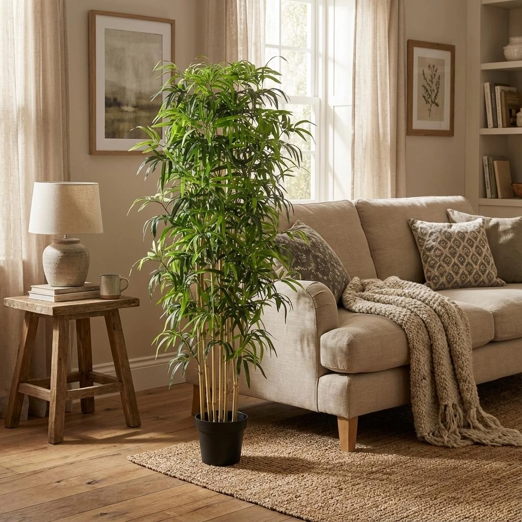 Künstlicher Bambus im Raum