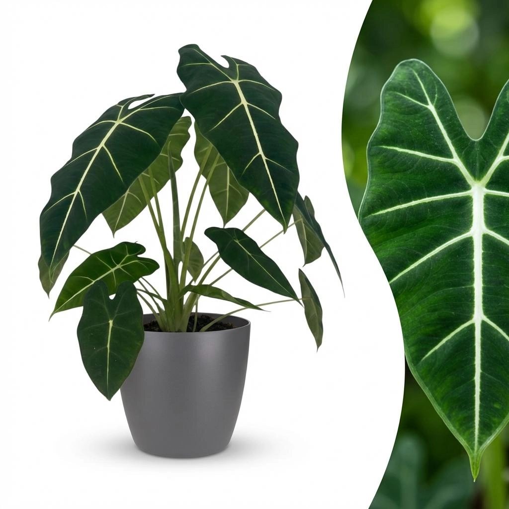 Alocasia Frydek Detailansicht